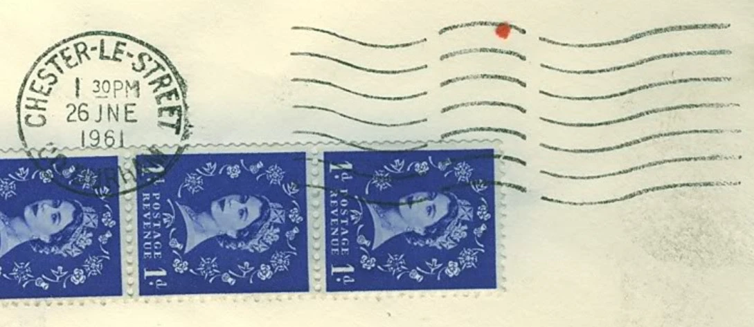 Postmark of Chester-Le-Street Machine Cancel 1961